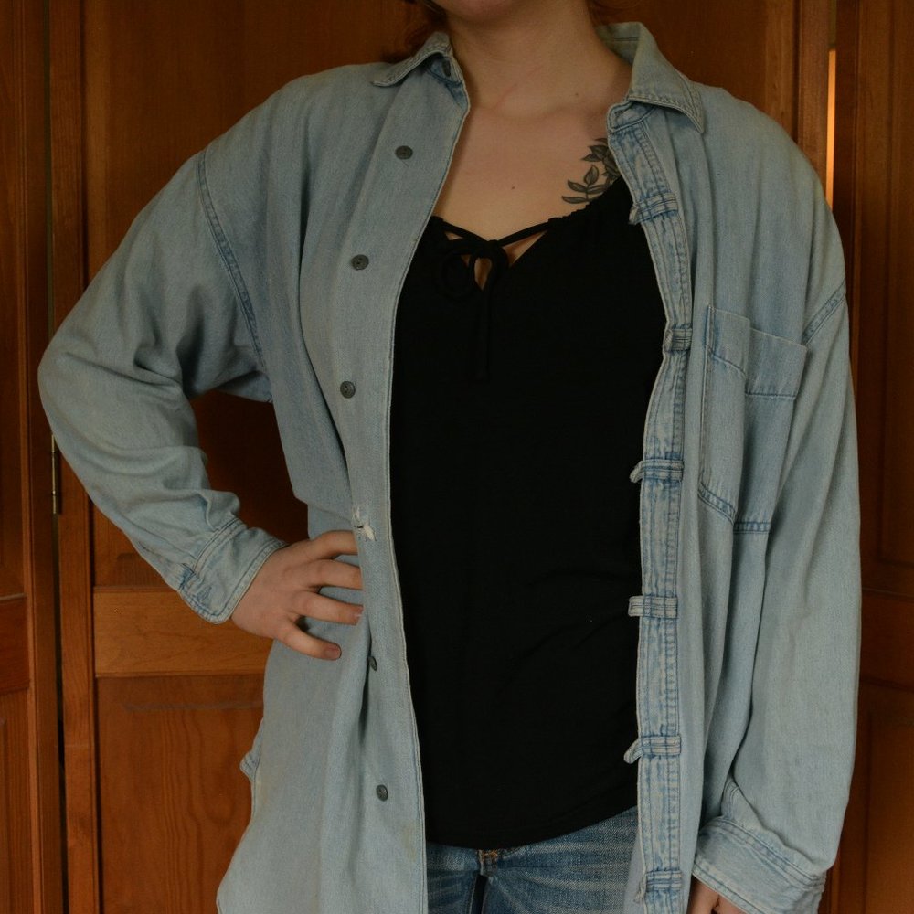 Button Down Jean Shirt